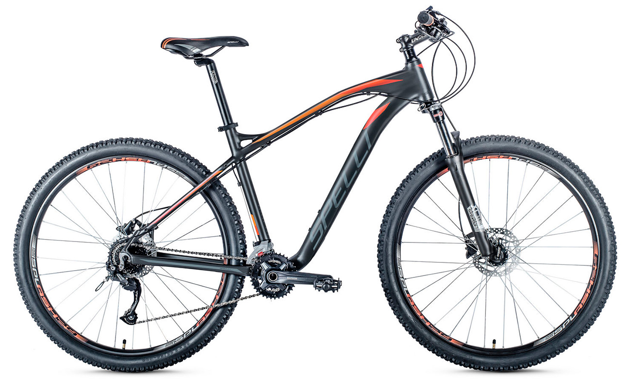 Фотография Велосипед Spelli SX-6100 PRO 27,5" (2020) 2020 Серо-оранжевый 
